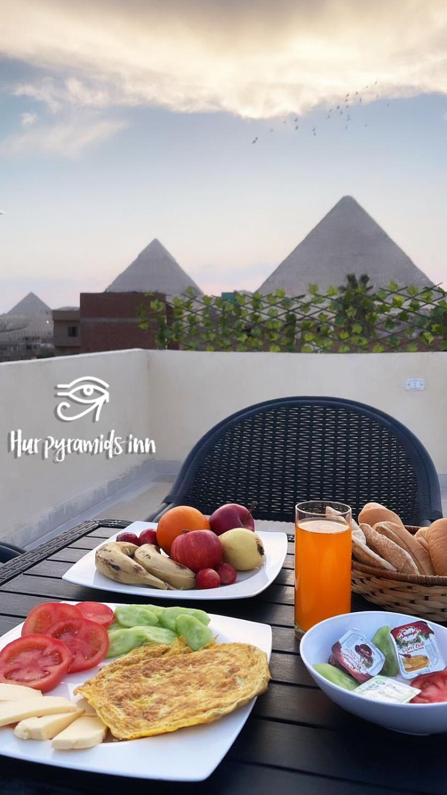 Hur Pyramids Land Inn Kafret el-Gabal Exteriér fotografie