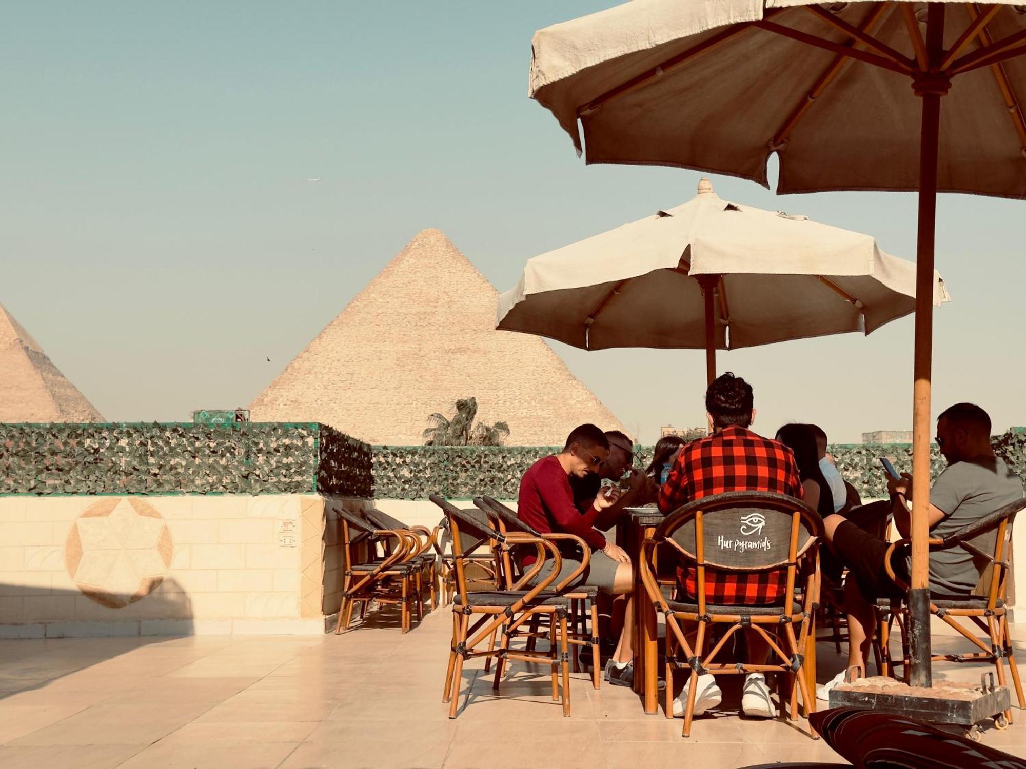 Hur Pyramids Land Inn Kafret el-Gabal Exteriér fotografie